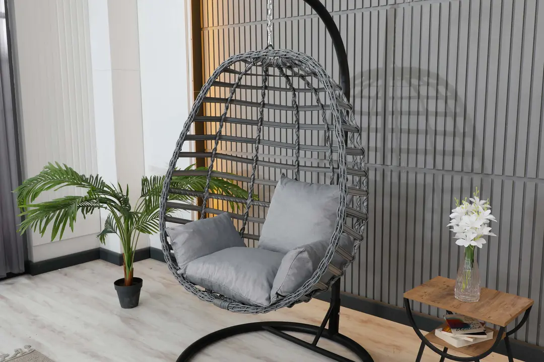 Tek Kişilik Salıncak, Rattan, Antrasit