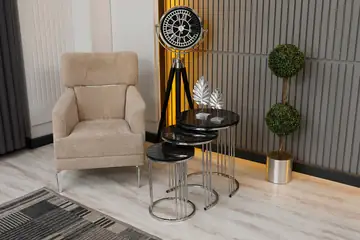 Elif Model, Krom Metal, Zigon Sehpa