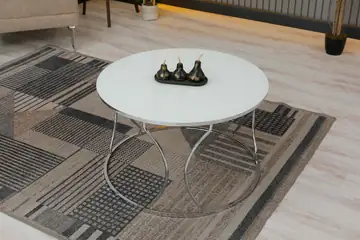 Kuğu Model Beyaz Orta Sehpa